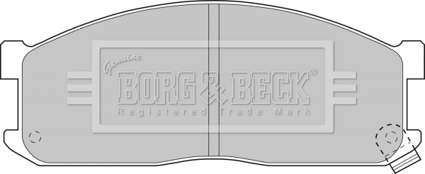 Sada brzdových platničiek kotúčovej brzdy BORG & BECK