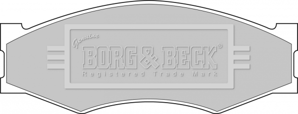 Sada brzdových platničiek kotúčovej brzdy BORG & BECK