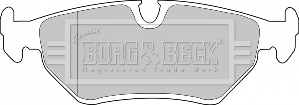 Sada brzdových platničiek kotúčovej brzdy BORG & BECK