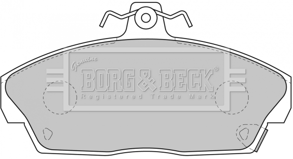 Sada brzdových platničiek kotúčovej brzdy BORG & BECK