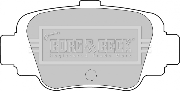 Sada brzdových platničiek kotúčovej brzdy BORG & BECK