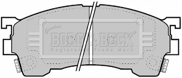 Sada brzdových platničiek kotúčovej brzdy BORG & BECK
