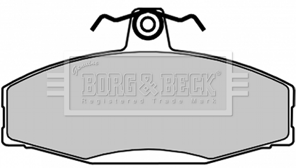 Sada brzdových platničiek kotúčovej brzdy BORG & BECK