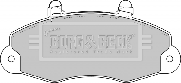 Sada brzdových platničiek kotúčovej brzdy BORG & BECK