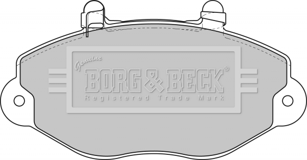 Sada brzdových platničiek kotúčovej brzdy BORG & BECK