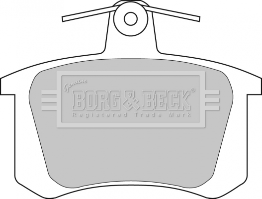 Sada brzdových platničiek kotúčovej brzdy BORG & BECK