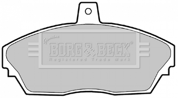 Sada brzdových platničiek kotúčovej brzdy BORG & BECK