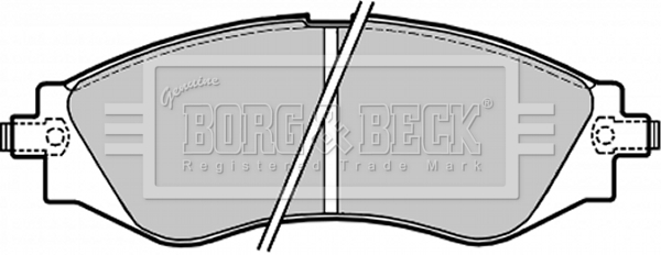 Sada brzdových platničiek kotúčovej brzdy BORG & BECK