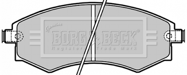 Sada brzdových platničiek kotúčovej brzdy BORG & BECK