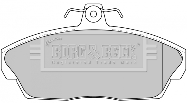 Sada brzdových platničiek kotúčovej brzdy BORG & BECK