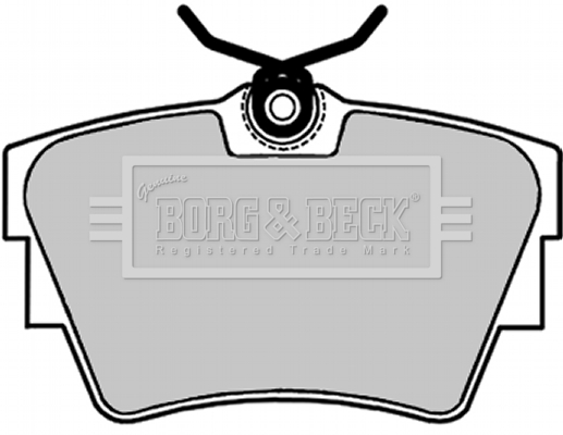 Sada brzdových platničiek kotúčovej brzdy BORG & BECK