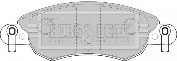 Sada brzdových platničiek kotúčovej brzdy BORG & BECK