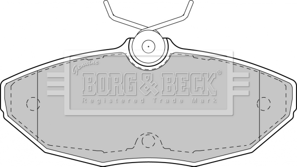 Sada brzdových platničiek kotúčovej brzdy BORG & BECK