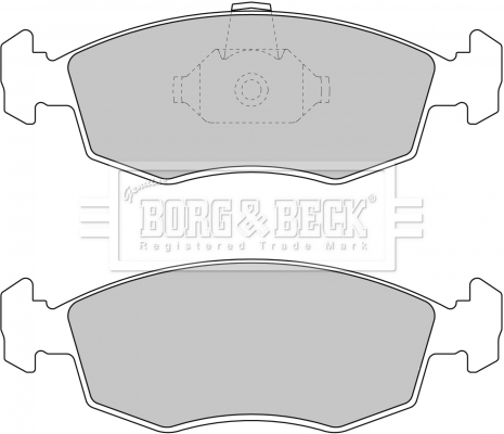 Sada brzdových platničiek kotúčovej brzdy BORG & BECK