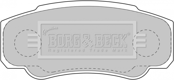 Sada brzdových platničiek kotúčovej brzdy BORG & BECK