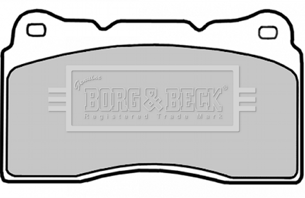Sada brzdových platničiek kotúčovej brzdy BORG & BECK