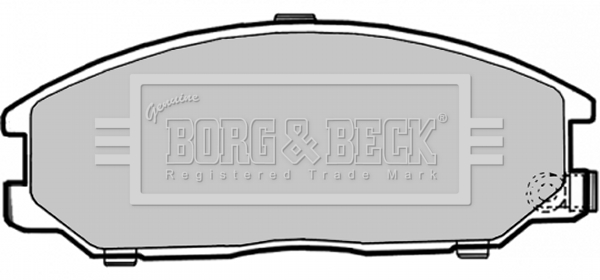 Sada brzdových platničiek kotúčovej brzdy BORG & BECK