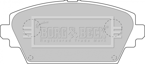 Sada brzdových platničiek kotúčovej brzdy BORG & BECK
