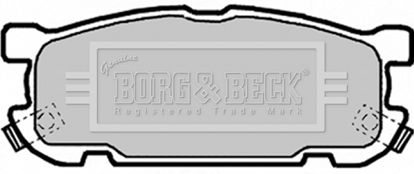 Sada brzdových platničiek kotúčovej brzdy BORG & BECK