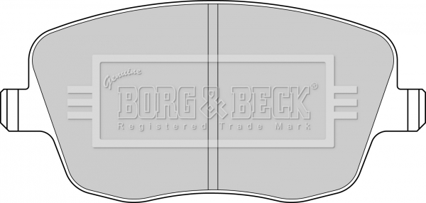 Sada brzdových platničiek kotúčovej brzdy BORG & BECK