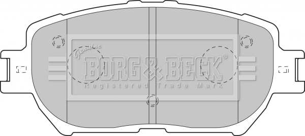 Sada brzdových platničiek kotúčovej brzdy BORG & BECK