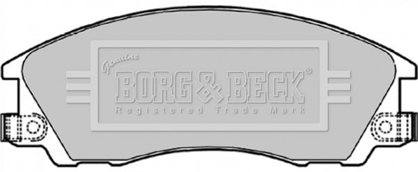 Sada brzdových platničiek kotúčovej brzdy BORG & BECK