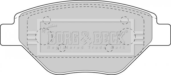 Sada brzdových platničiek kotúčovej brzdy BORG & BECK