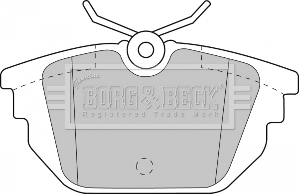 Sada brzdových platničiek kotúčovej brzdy BORG & BECK