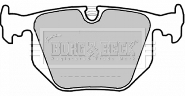 Sada brzdových platničiek kotúčovej brzdy BORG & BECK