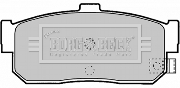 Sada brzdových platničiek kotúčovej brzdy BORG & BECK