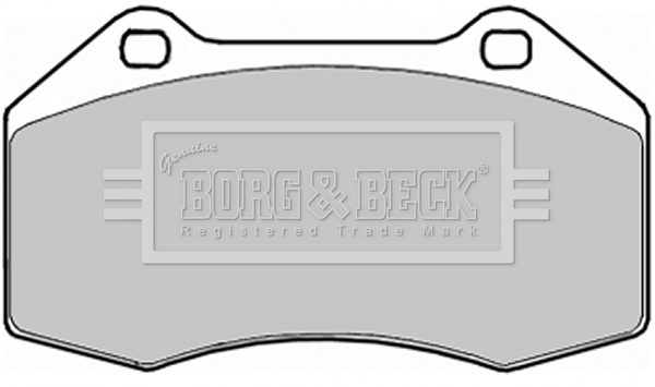 Sada brzdových platničiek kotúčovej brzdy BORG & BECK