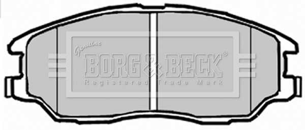 Sada brzdových platničiek kotúčovej brzdy BORG & BECK