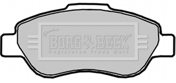 Sada brzdových platničiek kotúčovej brzdy BORG & BECK