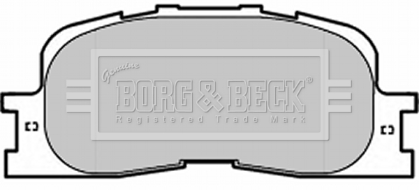 Sada brzdových platničiek kotúčovej brzdy BORG & BECK