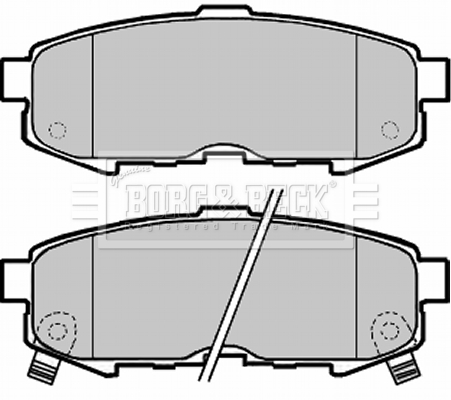 Sada brzdových platničiek kotúčovej brzdy BORG & BECK