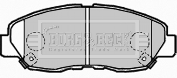 Sada brzdových platničiek kotúčovej brzdy BORG & BECK