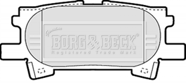 Sada brzdových platničiek kotúčovej brzdy BORG & BECK