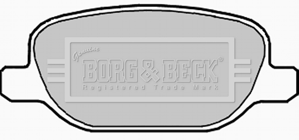 Sada brzdových platničiek kotúčovej brzdy BORG & BECK