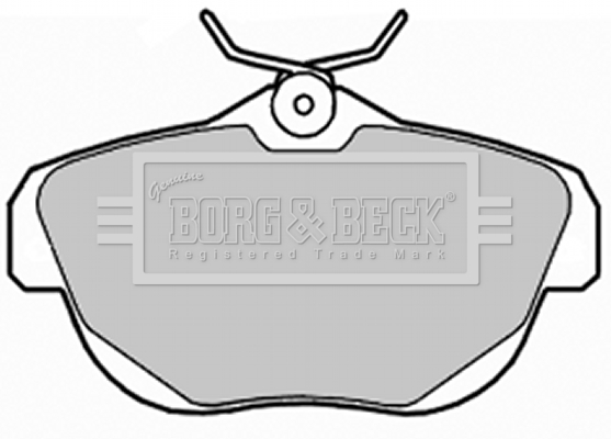 Sada brzdových platničiek kotúčovej brzdy BORG & BECK