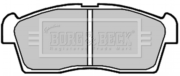 Sada brzdových platničiek kotúčovej brzdy BORG & BECK