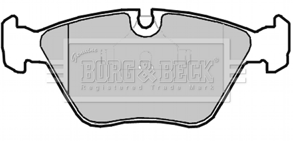 Sada brzdových platničiek kotúčovej brzdy BORG & BECK