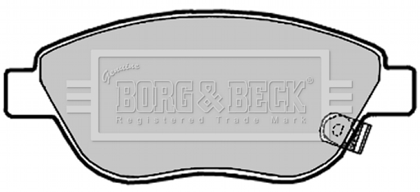 Sada brzdových platničiek kotúčovej brzdy BORG & BECK
