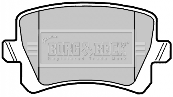 Sada brzdových platničiek kotúčovej brzdy BORG & BECK