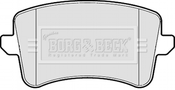 Sada brzdových platničiek kotúčovej brzdy BORG & BECK