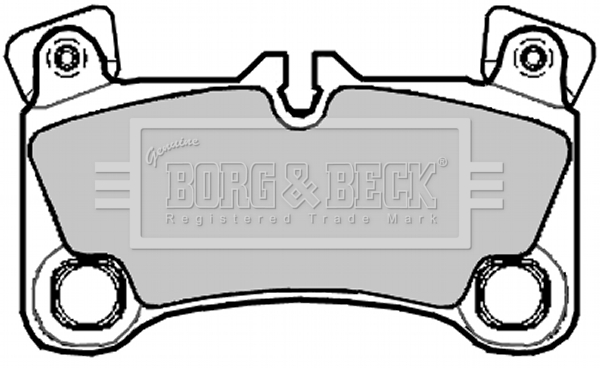 Sada brzdových platničiek kotúčovej brzdy BORG & BECK