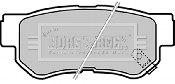Sada brzdových platničiek kotúčovej brzdy BORG & BECK