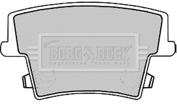 Sada brzdových platničiek kotúčovej brzdy BORG & BECK