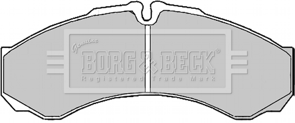 Sada brzdových platničiek kotúčovej brzdy BORG & BECK