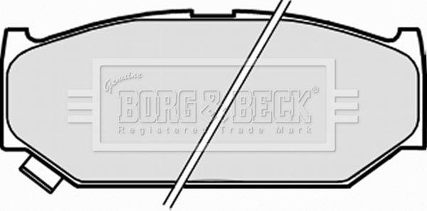 Sada brzdových platničiek kotúčovej brzdy BORG & BECK