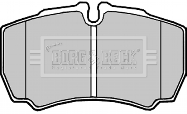 Sada brzdových platničiek kotúčovej brzdy BORG & BECK